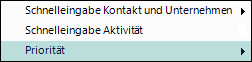 Kontext Priorität
